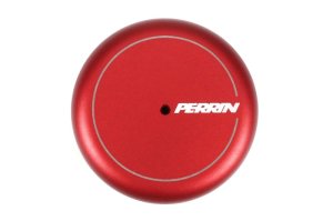Subaru BRZ Oil Filter Cover - Perrin Performance - Red - `13-`25